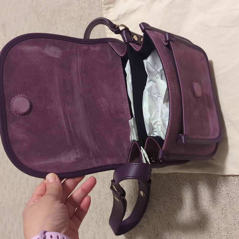 Sezane Romeo bag in Purple Multicolor NWT - Picture 4 of 5